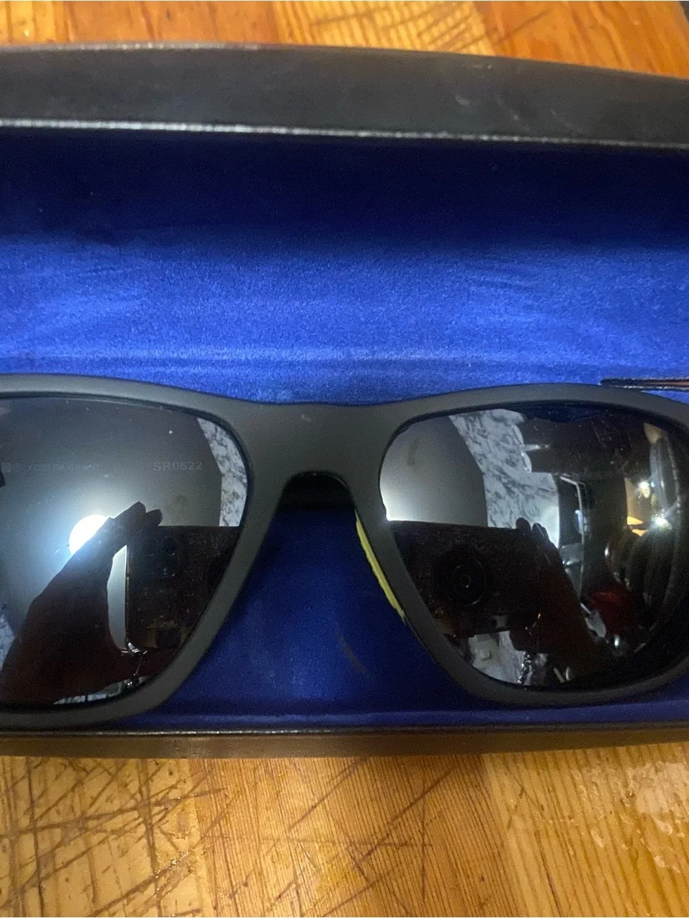 Matte Black Sunglasses with Dark Lenses